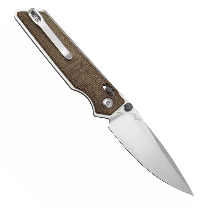 Складной нож RealSteel Sacra, сталь K110, рукоять Natural Micarta