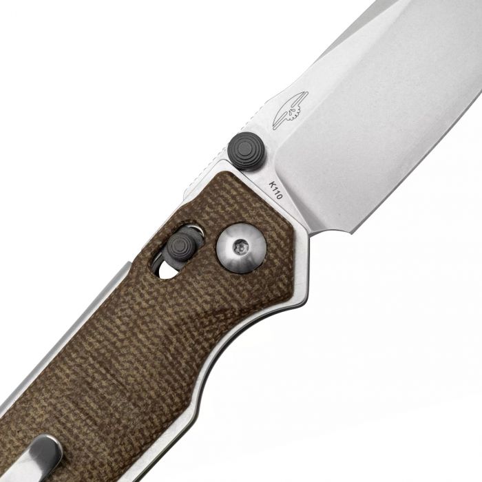 Складной нож RealSteel Sacra, сталь K110, рукоять Natural Micarta