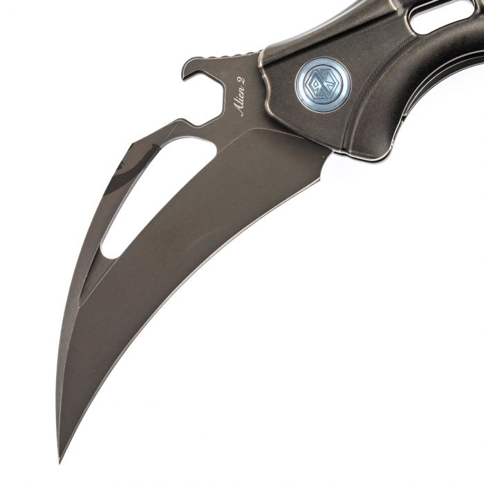 Нож складной Rikeknife Alien 2 Black, сталь N690CO, титан