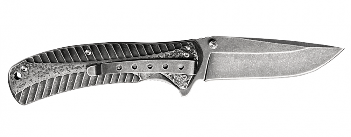 Складной нож Starter KERSHAW 1301BW, сталь 4Cr14 с покрытием BlackWash™, рукоять нержавеющая сталь