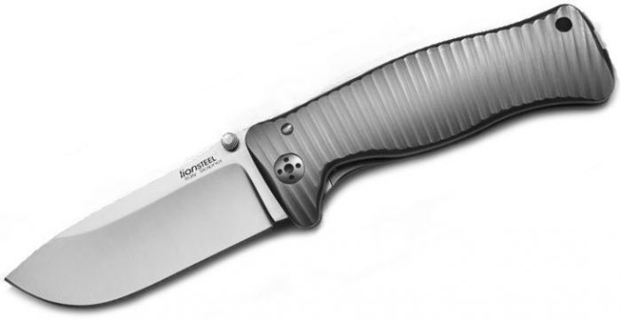 Нож складной LionSteel SR1 G, сталь Sleipner, рукоять титан