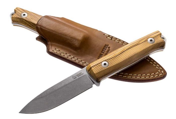 Нож LionSteel Bushcraft-R, сталь Sleipner, рукоять оливковое дерево